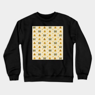 Bee themed pattern Crewneck Sweatshirt